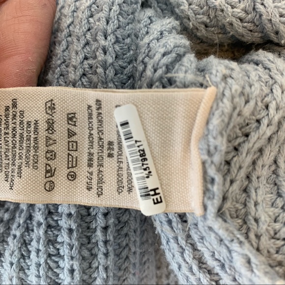 Free People Cropped Chunky Knit Sweater Small - Picture 4 of 4